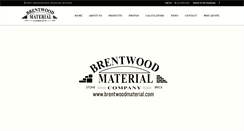 Desktop Screenshot of brentwoodmaterial.com