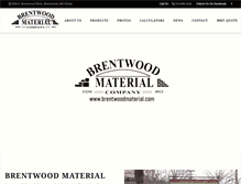 Tablet Screenshot of brentwoodmaterial.com